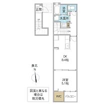 ベルクレール本町 203号室 ｜ 茨城県水戸市本町（賃貸アパート1LDK・2階・38.81㎡） その2