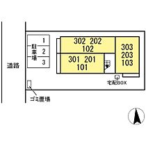 メルウェル城南 303号室 ｜ 茨城県水戸市城南（賃貸アパート1LDK・3階・45.43㎡） その3