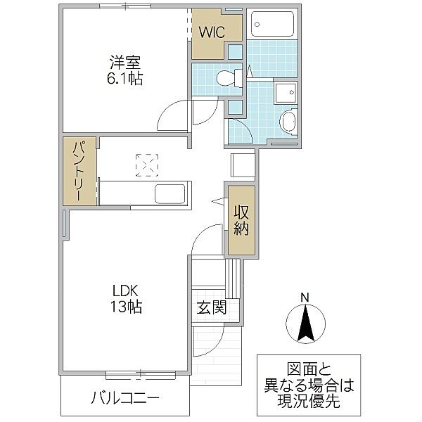 ラグナヒルズ B 102号室｜茨城県水戸市石川(賃貸アパート1LDK・1階・45.77㎡)の写真 その2