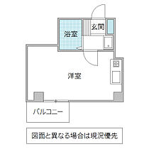 サンライズ福甚 302号室 ｜ 茨城県水戸市三の丸（賃貸マンション1R・3階・22.74㎡） その2