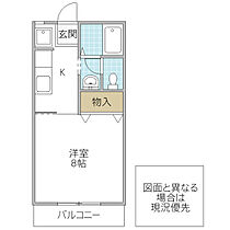 フローラルハイツ A棟 202号室 ｜ 茨城県水戸市梅香（賃貸アパート1K・2階・27.08㎡） その2