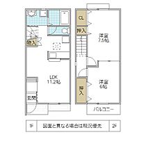 サティスベルデ 102号室 ｜ 茨城県笠間市美原（賃貸テラスハウス2LDK・--・59.62㎡） その2