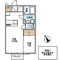 グレイス自由ヶ丘 101号室 ｜ 茨城県水戸市東原（賃貸アパート1LDK・1階・33.39㎡） その2