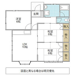 トミタメゾン F棟 2階3LDKの間取り