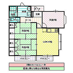 間取図画像 3LDK