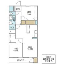 グリーンヒル見和 1号棟 108号室 ｜ 茨城県水戸市見和（賃貸マンション2LDK・1階・54.92㎡） その2