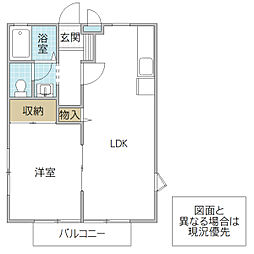 間取図画像 1LDK