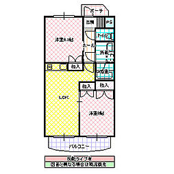 間取図画像 2LDK