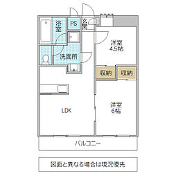 OUTLOOKKASAHARA 2LDKの間取図画像