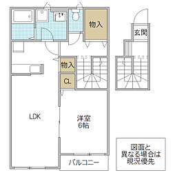間取図画像 1LDK