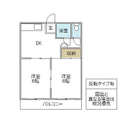 第一ビル 2DKの間取図画像