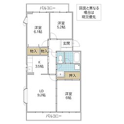 間取図画像 3LDK