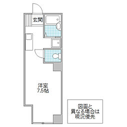 すざくHouse ワンルームの間取図画像