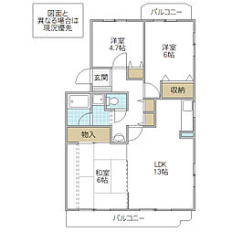 間取図画像 3LDK