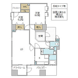 ラ・フォンテーヌ 2LDKの間取図画像