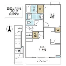 間取図画像 1LDK