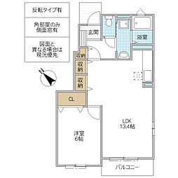 間取図画像 1LDK