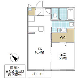 シャンテクレール1 1LDKの間取図画像