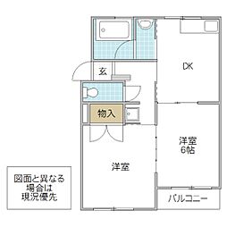 間取図画像 2DK