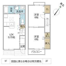 ラポール瑞穂 I 2DKの間取り