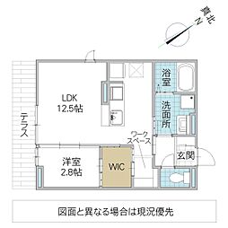 間取図画像 1LDK