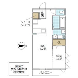 間取図画像 1LDK