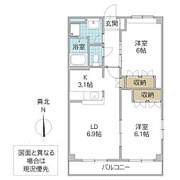 間取図画像 2LDK