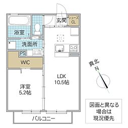 間取図画像 1LDK