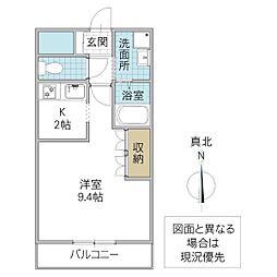 Dandelion II 1階1Kの間取り