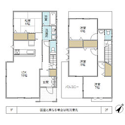 新荘戸建N 4LDKの間取り
