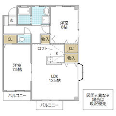 物件の間取り
