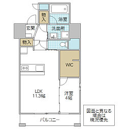 間取図画像 1LDK