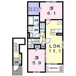 間取図画像 2LDK