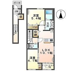 メゾンド・ソレイユ 2LDKの間取図画像