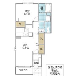 SI・2301C 1LDKの間取図画像