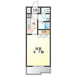 ヴィラージェ 1Kの間取図画像