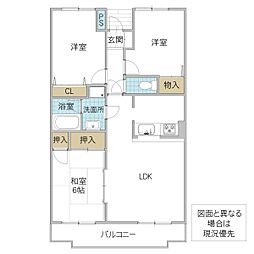グランマリッチ 3LDKの間取図画像