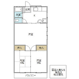フジハウス 3Kの間取図画像