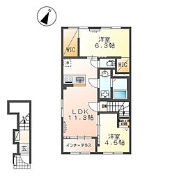 limone (リモーネ) 2LDKの間取図画像
