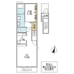 ユーアンドミーレジデンス 1LDKの間取図画像