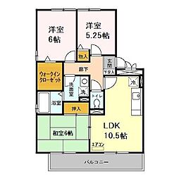 グレイス・コート 3LDKの間取図画像
