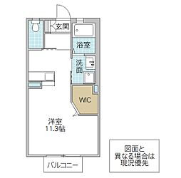 メゾン・ド・エスポワール 1Kの間取図画像