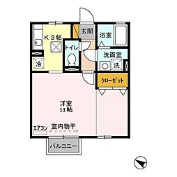 アムルーズ・K 1Kの間取図画像