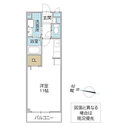 ヴィオラ,アイ ワンルームの間取図画像