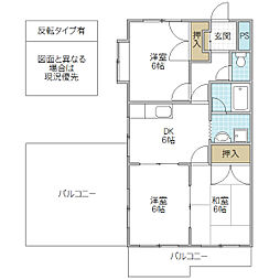 フォーライフ見川 3DKの間取図画像