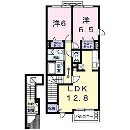 アンプリアル 2LDKの間取図画像