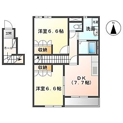 グランド・ロコ 2DKの間取図画像