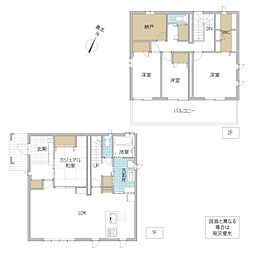 笠間市旭町 4SLDKの間取り
