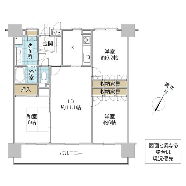 間取りを拡大表示