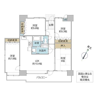 間取り サーパス末広町 11階/1101号室